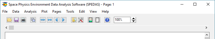 SPEDAS Tool bar